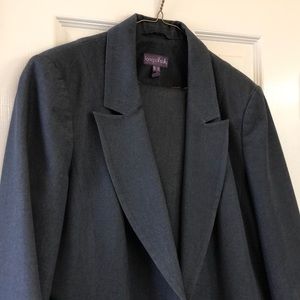 Tall Suit - size 12 - deep blue-gray